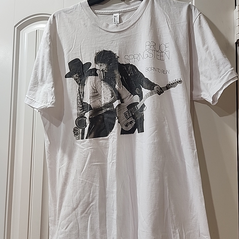 American Apparel White Bruce Springsteen Graphic Tee
